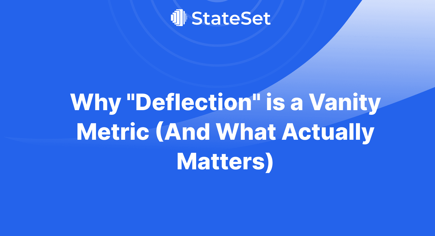 Why 'Deflection' Is a Vanity Metric (And What Actually Matters)